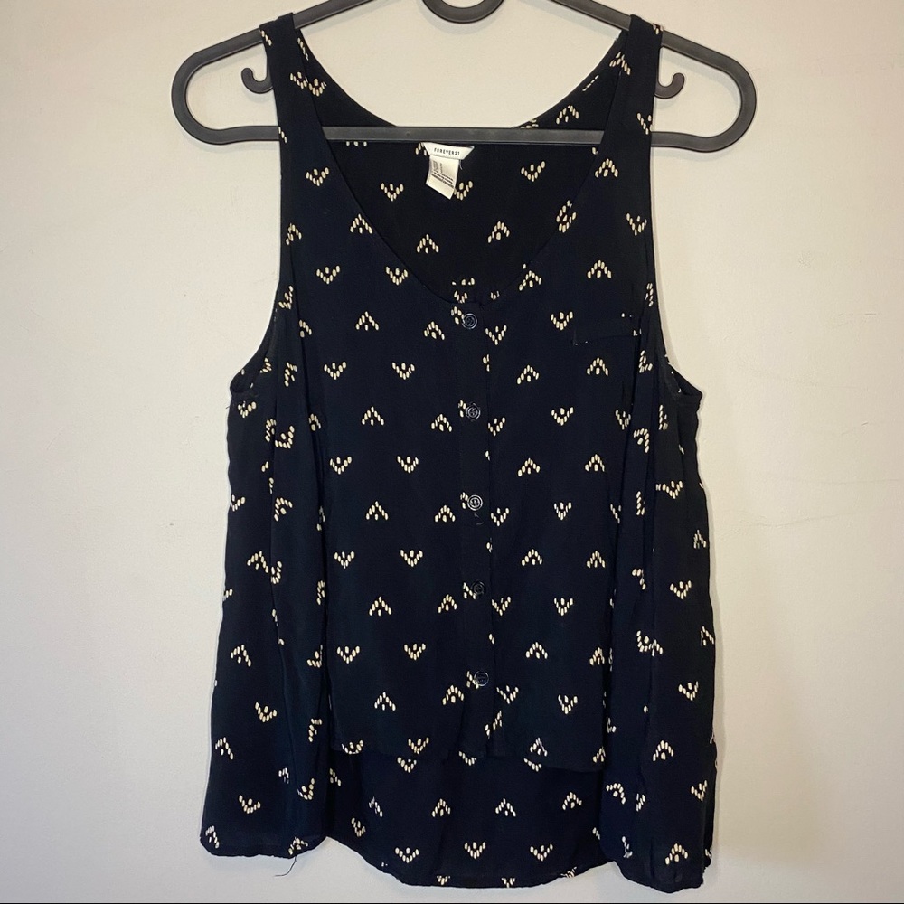 Forever 21 Black Boho Arrow Tank Top